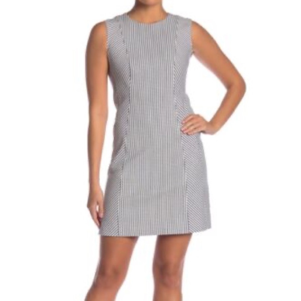 Theory Helaina Save Stripe A-Line Dress Sz 4